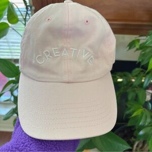 Poketo Pink Creative Embroidered Hat/ Baseball Cap